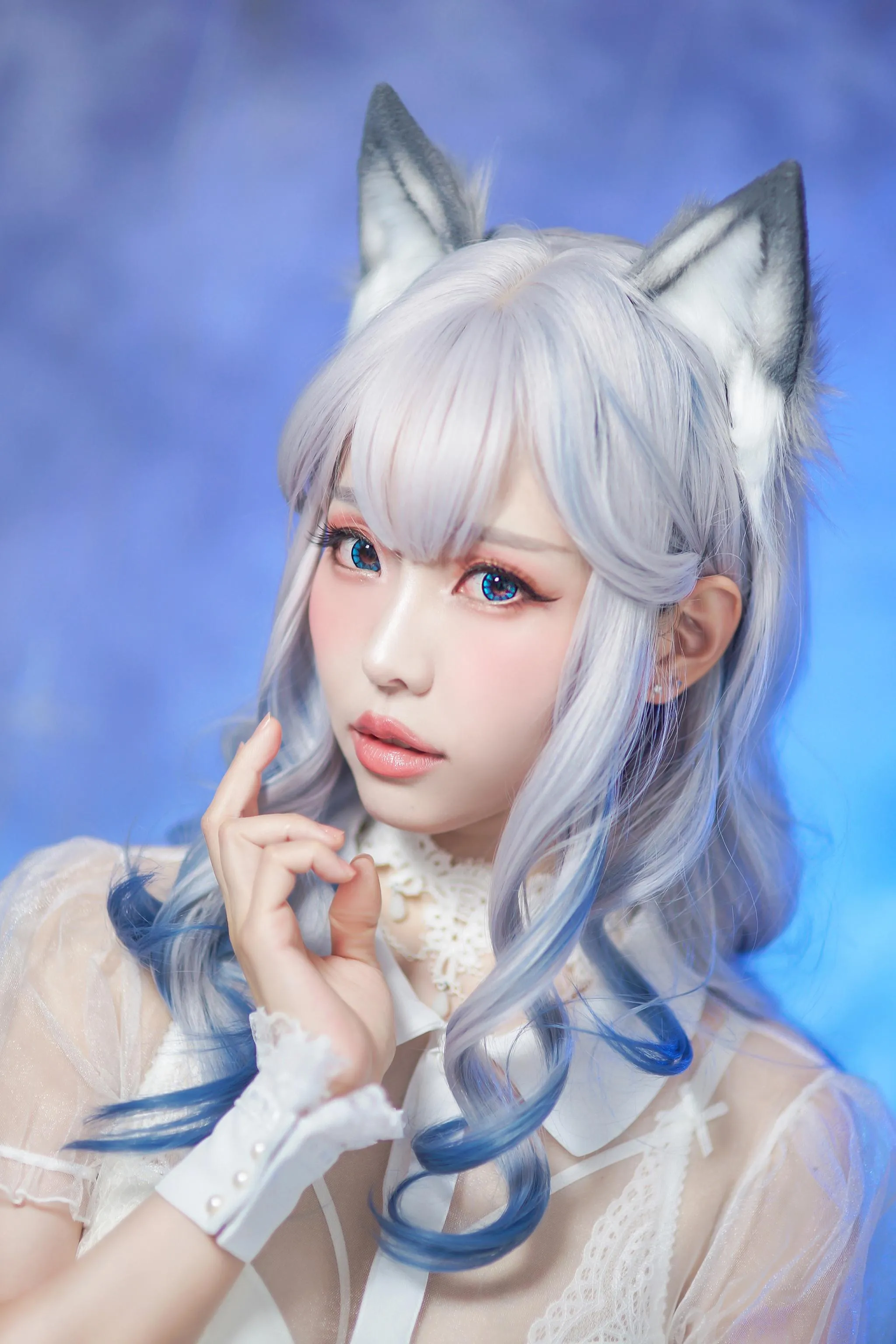 ElyEE子 – NO.43 猫耳白丝带 [48P]插图9